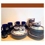 Dansk Portugal Winterfest Porcelain Dishes - Setting for 10