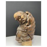 Shoulao Old Man Bamboo Carving