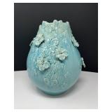 Blue 3D Ceramic Bulb Vase