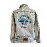Vintage Acid Washed Denim Jacket - Hard Rock Cafe NY