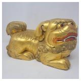Carved Chinese GiltWood Foo Dog