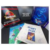 Five LaserDiscs - THX, Aladdin, Beauty and the Beast