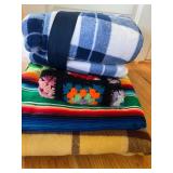 Vintage Fleecy Down & 3 More Blankets