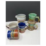 Signed Artisan Pottery Mugs and Bowls