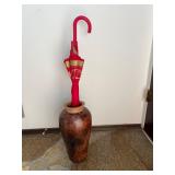 Estée Lauder Umbrella & Clay Fired Vase
