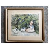 17 OriginalWatercolorPaintingbyMaudePurple