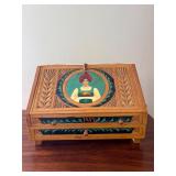 20 HandPaintedRussianWoodChestwithFolkArtDesign