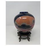 21 HandcraftedSignedGlassVase1975