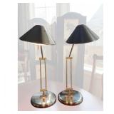 27 TwoChromeAdjustableDimmingDeskLamps