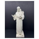 71 VintagePorcelainStatueofSaintFrancisofAssisiwithBirds