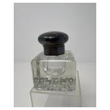 74 19thCenturyGlass&SterlingInkwell