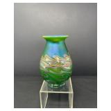 94 LundbergStudiosIridescentArtGlassVase1977