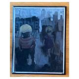 140 AbstractPaintingonBoardFront&BackScenes