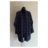 58 BlueTencelCardigan&TurtleneckEileenFisher