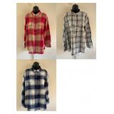 38 CasualCottonPlaidShirtTrioOldNavy