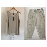 36 BeigeTencelPant&TankSetEileenFisherNewwTag