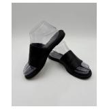 105 BlackLeatherSandalsEileenFisher