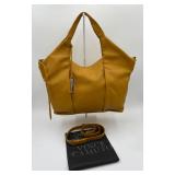 98 MustardYellowLeatherPurseVinceCamutoAppearsNew