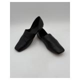 95 BlackLeatherSuedeMinimalistFlatsVince