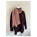 91 SoftBrownWoolSweater&ScarfEileenFisherUnknown