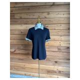 6 STJOHNEveningbyMarieGrayBlackSparklySweaterSz4