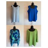 135 Blue&GreenSummerTopsChicosAvaJamesFrenchLaundry