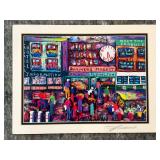 Joseph Lamanno Signed Pike Place Market Print - Vintage