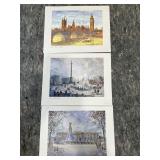 3 London Scene Landmark Prints – Artists Hawker & Moss
