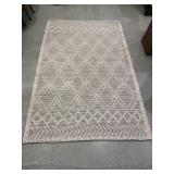nuLOOM Natti Large Wool Blend Area Rug – Trellis Pattern, Handmade