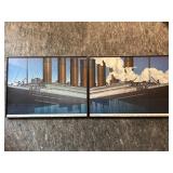 Flavio Costantini Titanic Ship Duo Print – 1985 Exhibition Poster