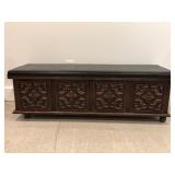 Lane Cedar Chest - Unique Carved Panels & Padded Top