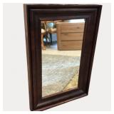 American Empire Style Picture Frame Mirror – 35x23in Wood & Heavy