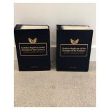 22kt Gold Replica Stamp Collection of the Century - Volume 1 & 2