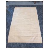 Handwoven Butter Cotton Area Rug - Flatweave, Made in India