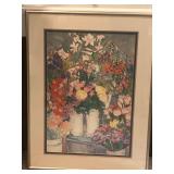 Sara Eyestone Floral Print – “South Street Seaport” Framed Art