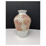 Chinese Floral Vase – Raised Chrysanthemums, Signed Base