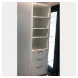 Restoration Hardware White Storage Cabinet – Sleek Shelves & Drawer #2