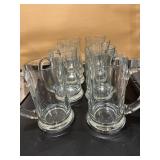 Weighted Glass Pub-Style Beer Steins – Vintage-Inspired Clarity & Form