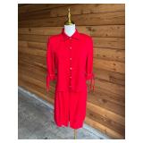 173 STJOHNRedKnitSweater&ShortsSz24note