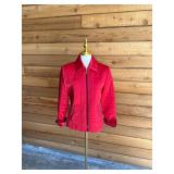 130 STJOHNSportRedQuiltedJacketSzP