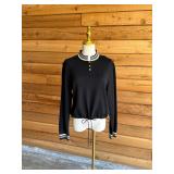 147 STJOHNSportBlackPulloverSweaterNWT395SzS