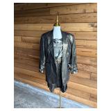 158 BeautifulMetallicVintageLinen5pcShortSuitSetSz68