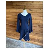 9 STJOHNNavyBlue&White2PcRuffledSkirtSetSz02