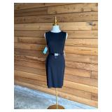 6 STJOHNEveningLBDwSparklyBeltNWT582Sz2