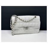 2 CHANELChainSilverTravelLineShoulderBag