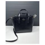 45 KATESPADEDarcyBlackLeatherTote