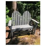 Outdoor Patio/Garden Adirondack Glider Bench #1 (Molbaks) – $880 Value
