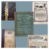 Historic American Ephemera: Scott Stamps(1800s+), Rail, Banking & More