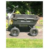 Gorilla Carts Poly Yard Dump Wagon – Heavy-Duty Pull Cart