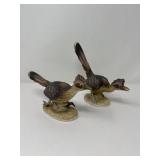 Pair Lefton Roadrunner Ceramic Figures